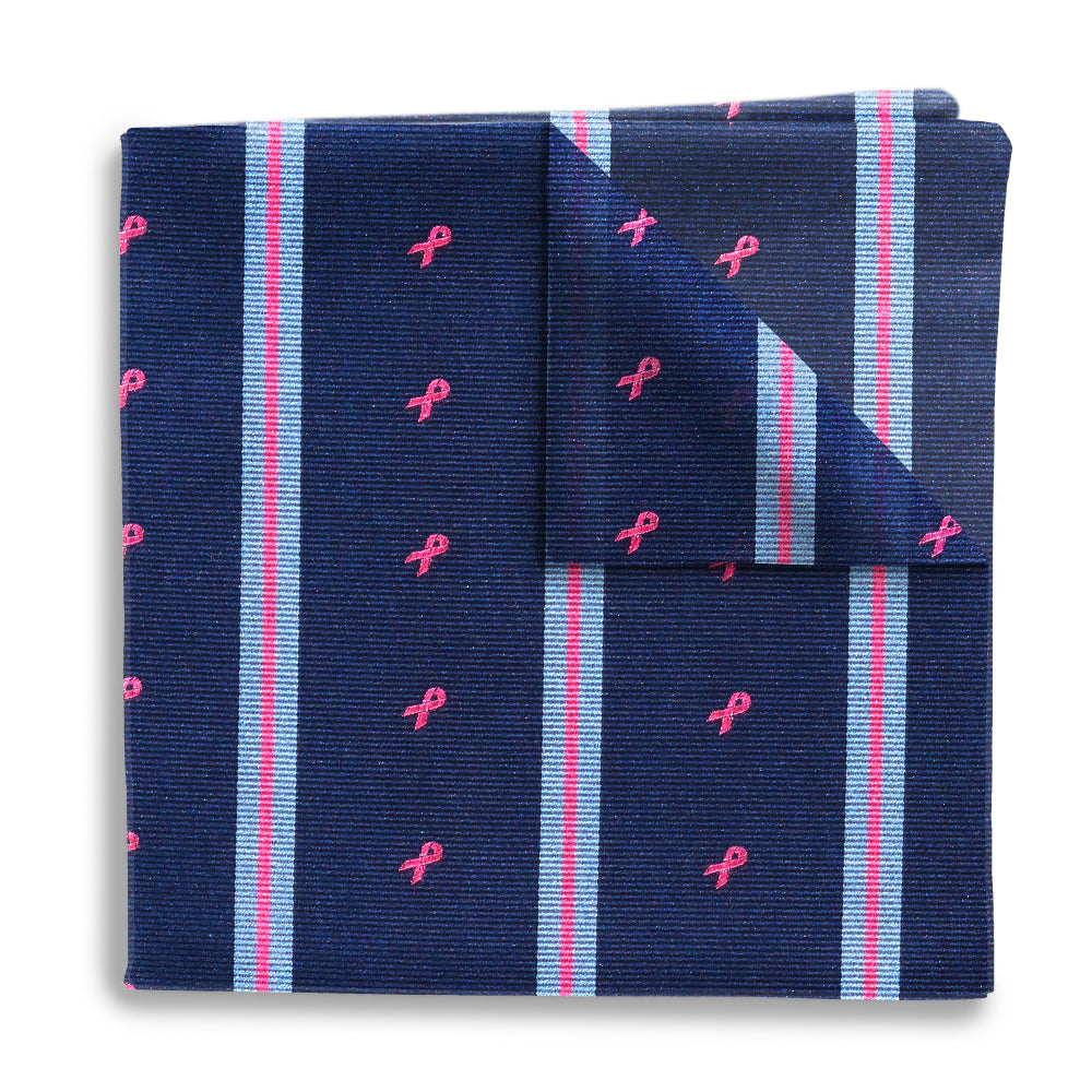October Pink Ribbons Pocket Squares