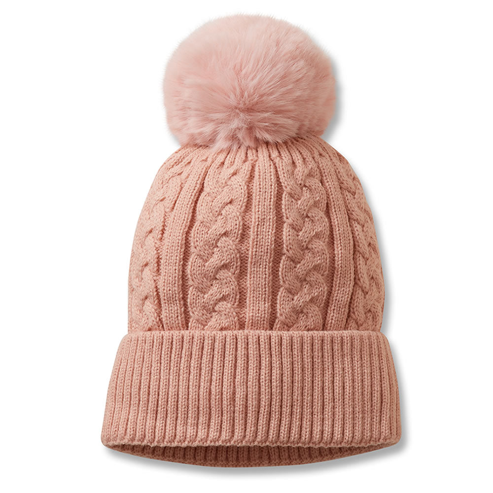 Pom Beanie Pink Women's Hat