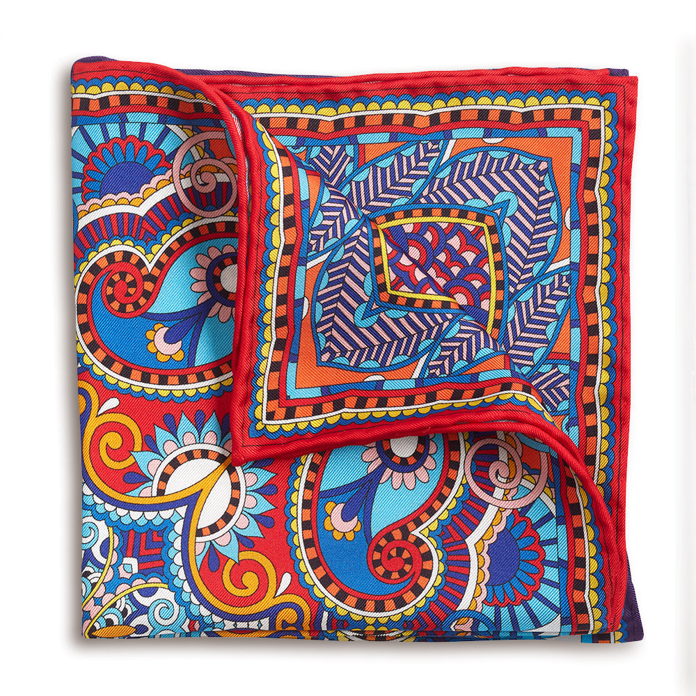 Perusia Silk Pocket Square
