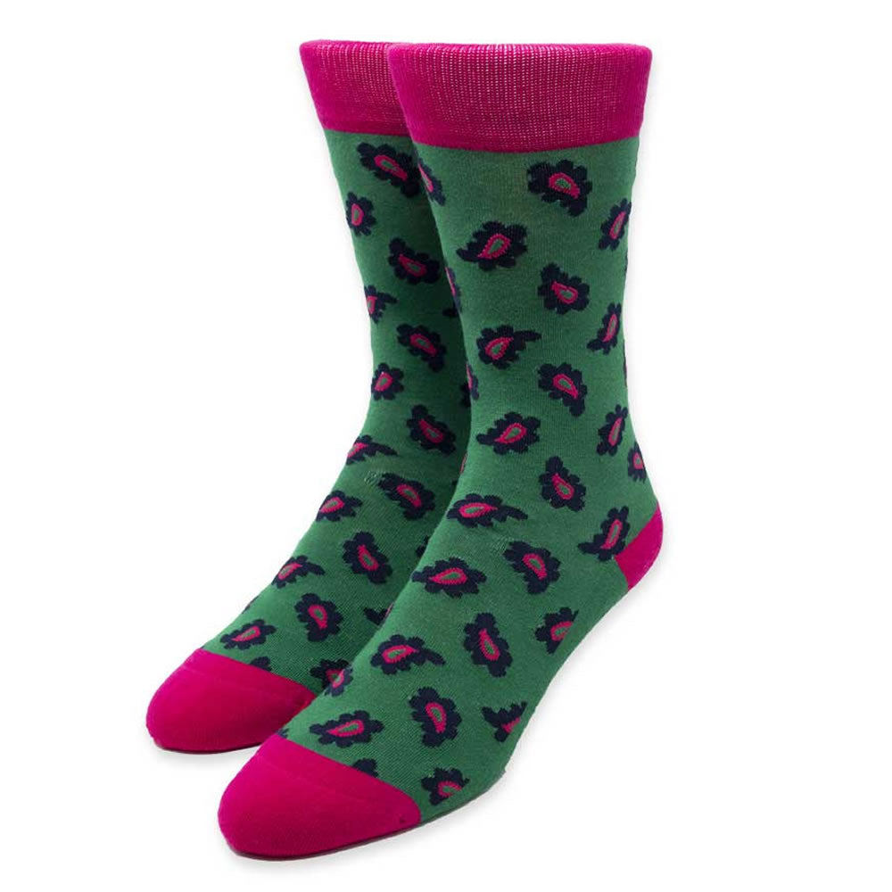 Paisley Green Men’s Socks