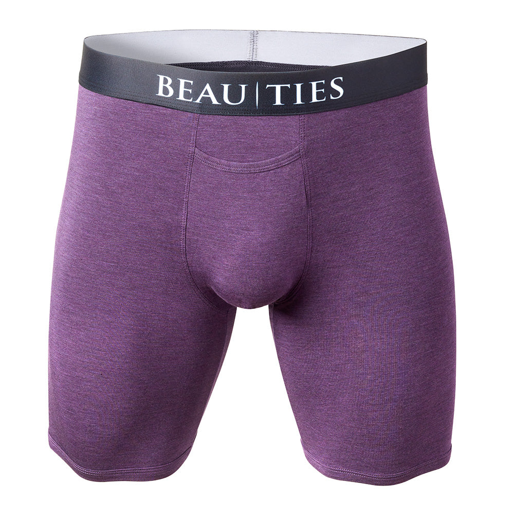 Purple Bamboo Viscose Boxer Briefs