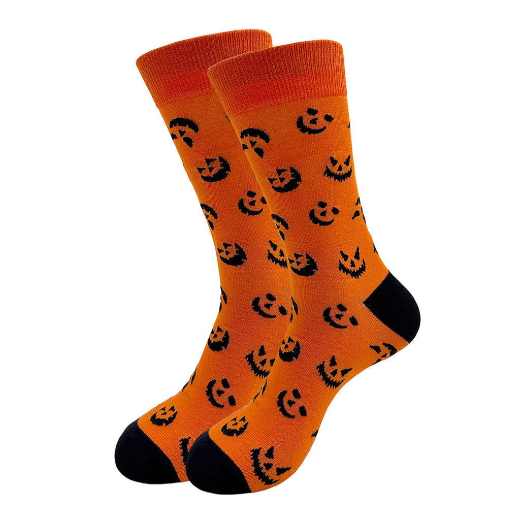 Pumpkin Grins Men's Socks