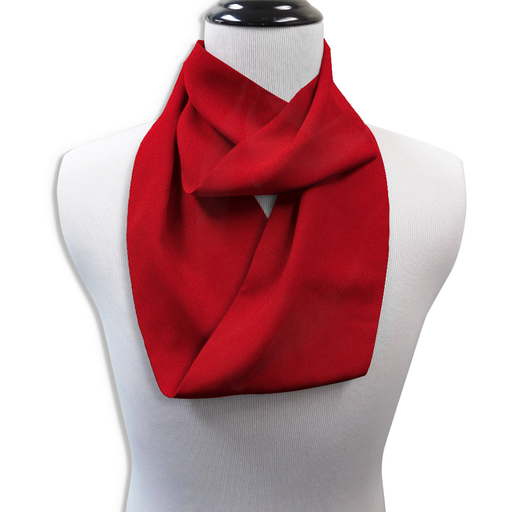 Red Charmeuse - Infinity Scarves
