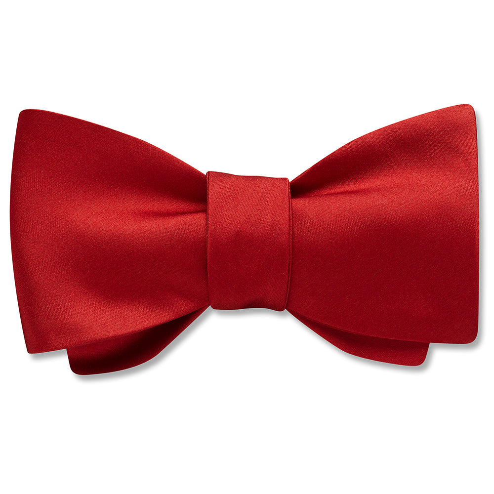 Red Charmeuse - bow ties