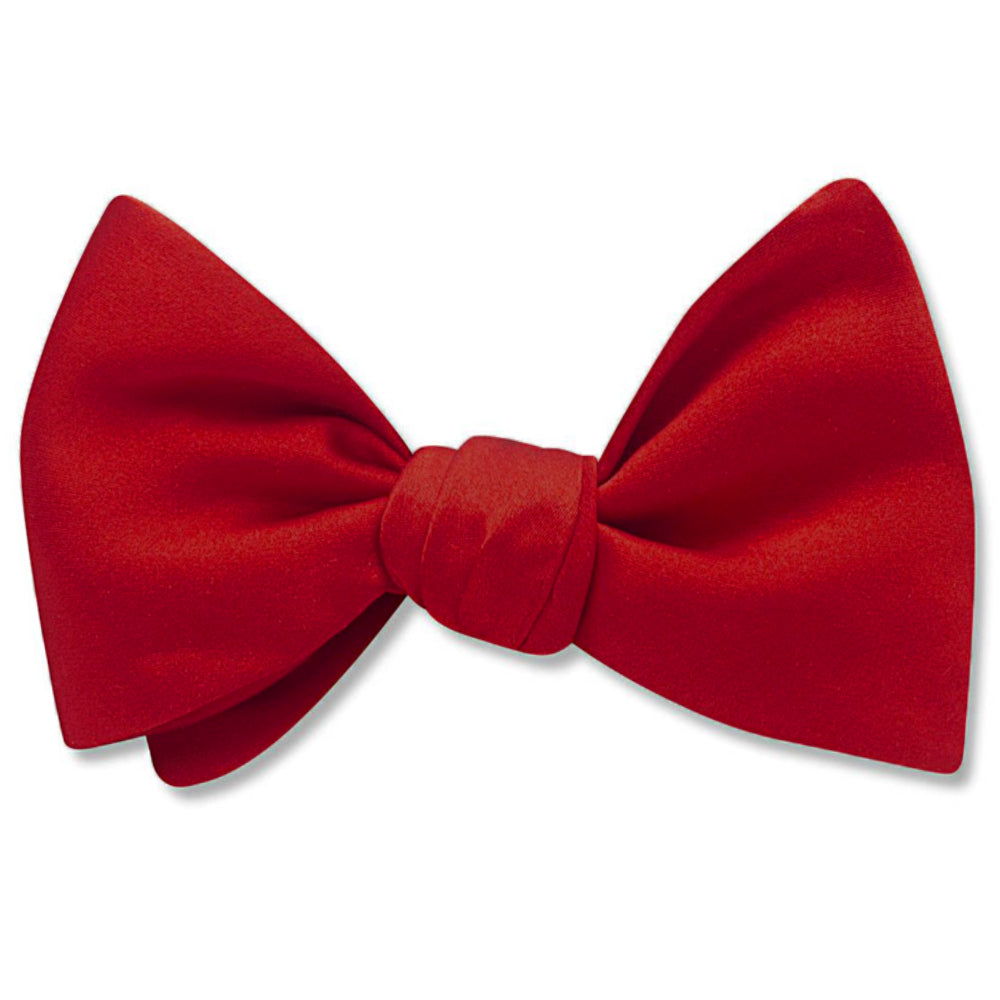 Red Charmeuse - Dog Bow Ties