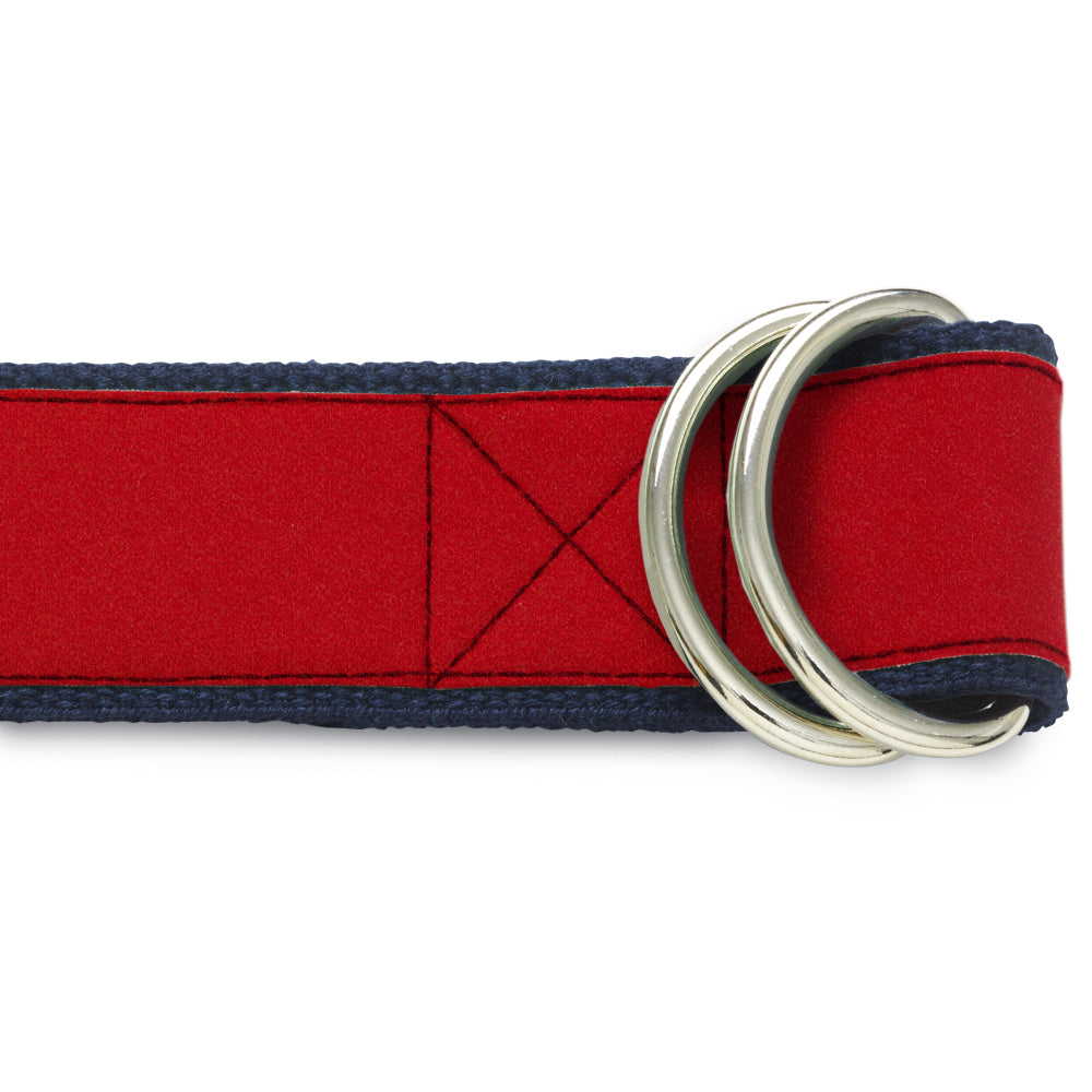 Red Charmeuse - D-Ring Belts
