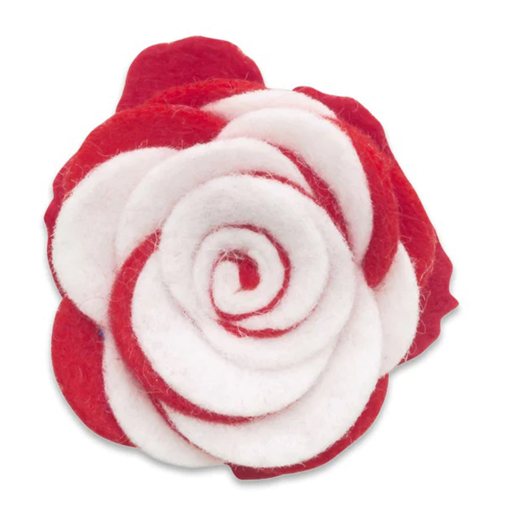 Collegiate Red/White Twist - Beau Fleur Boutonniere