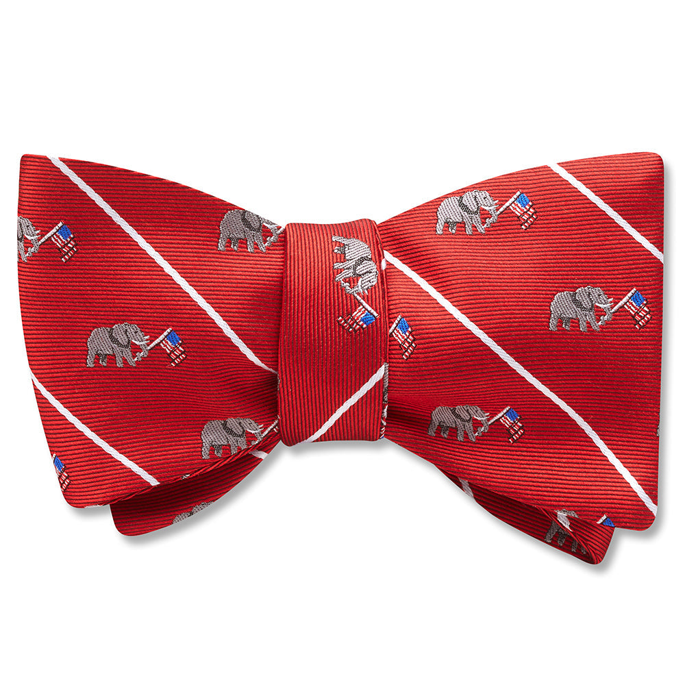 Republican Red Dog Bow Ties