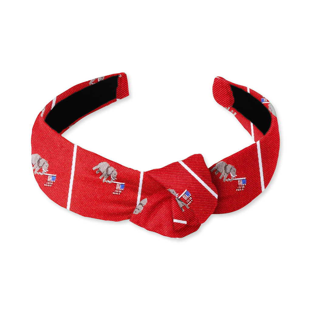 Republican Red Knotted Headband