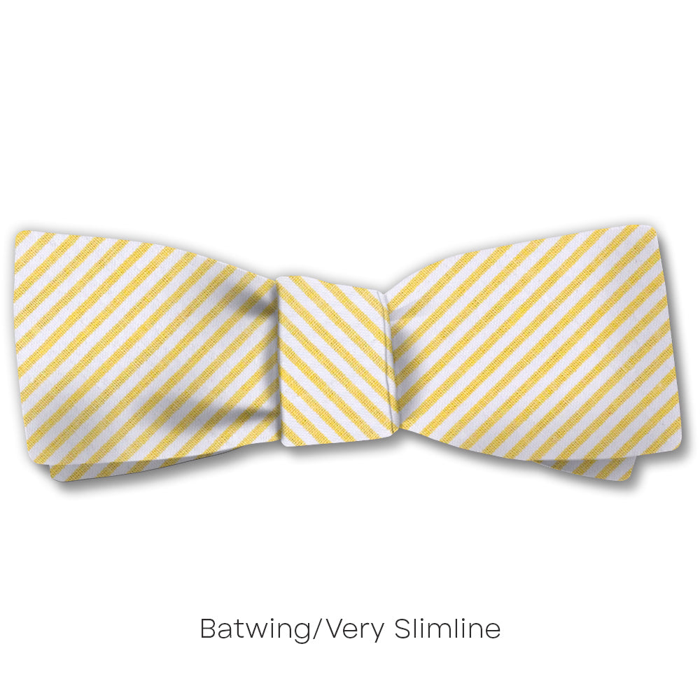 Yellow Seersucker - bow ties