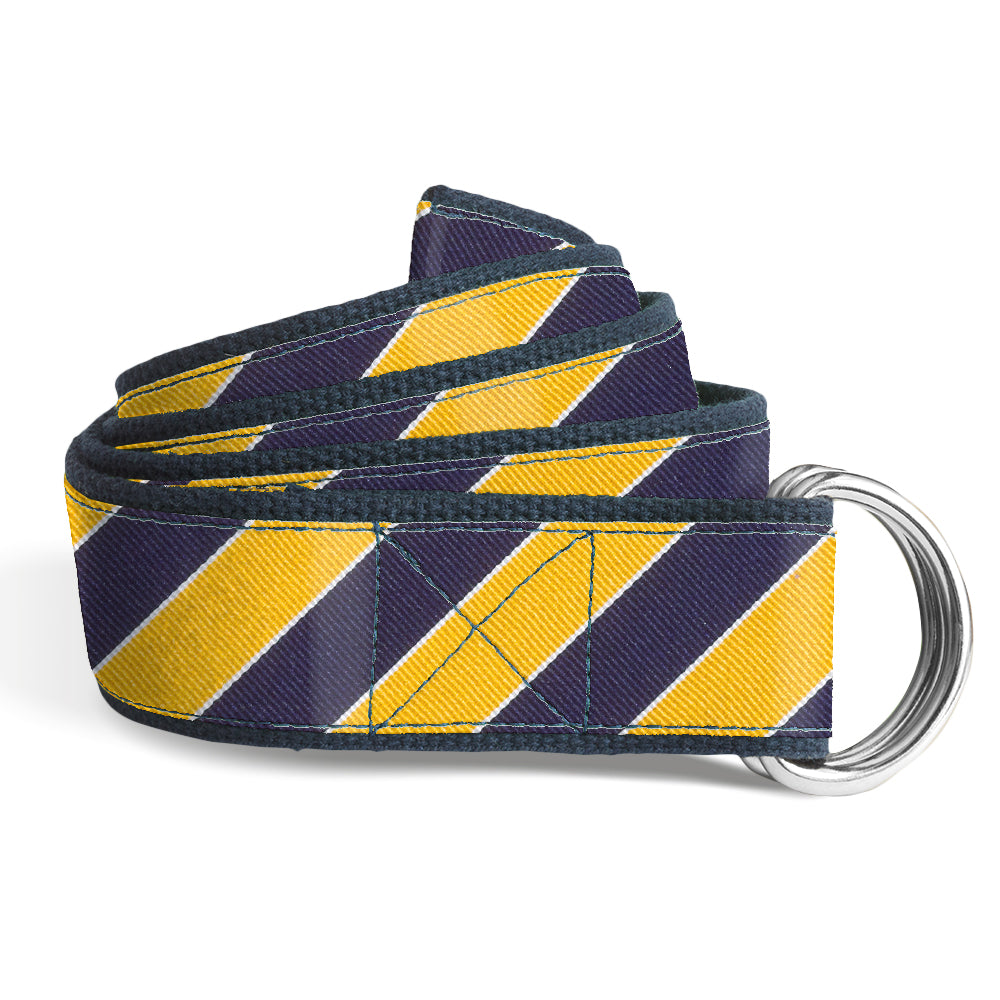 Scholastic Navy/Gold - D-Ring Belts