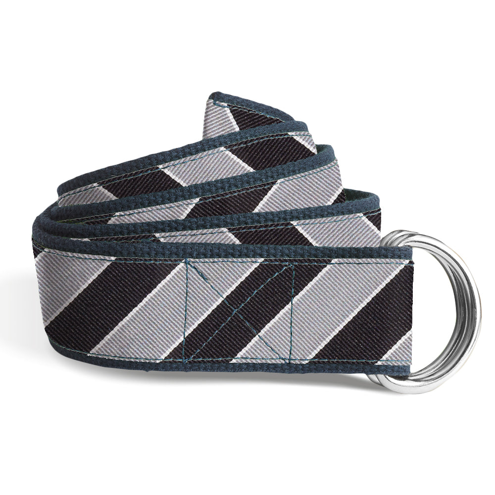 Scholastic Black/Silver - D-Ring Belts