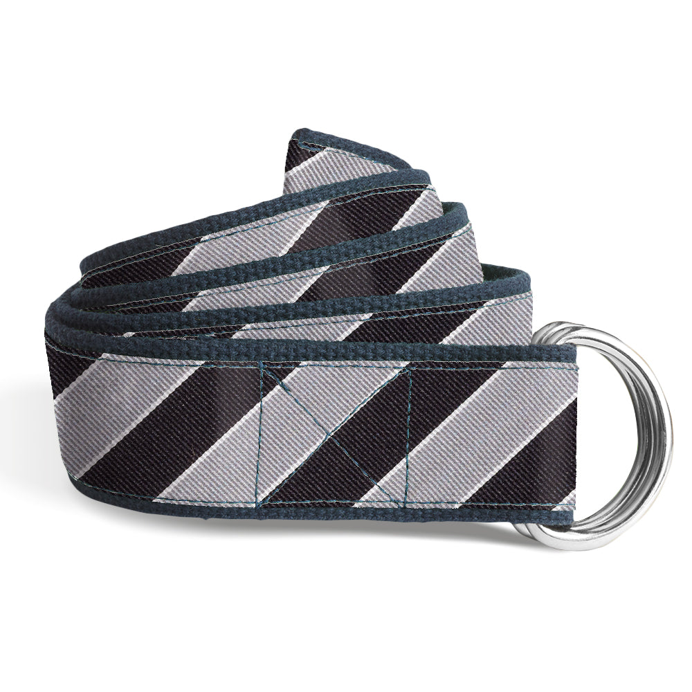 Scholastic Black/Silver - D-Ring Belts