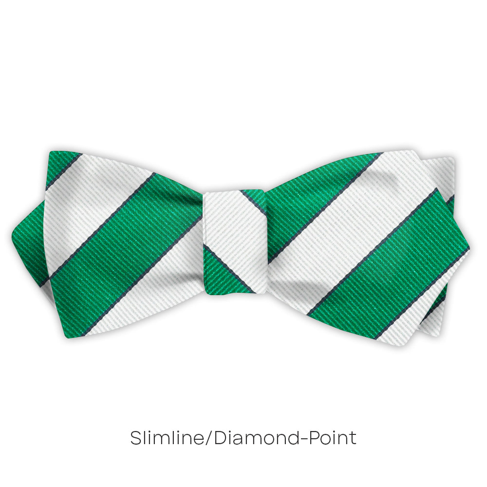 Scholastic Green/White - bow ties