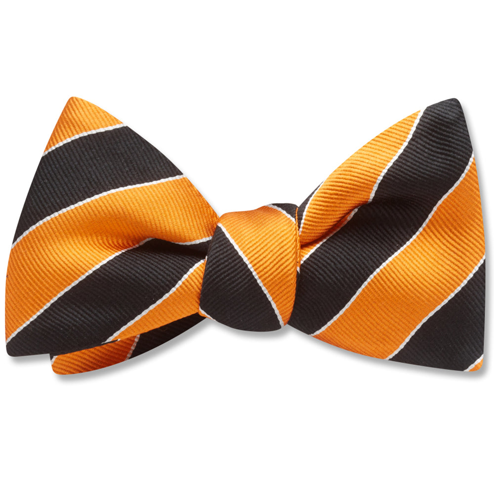 Scholastic Orange/Black Dog Bow Ties
