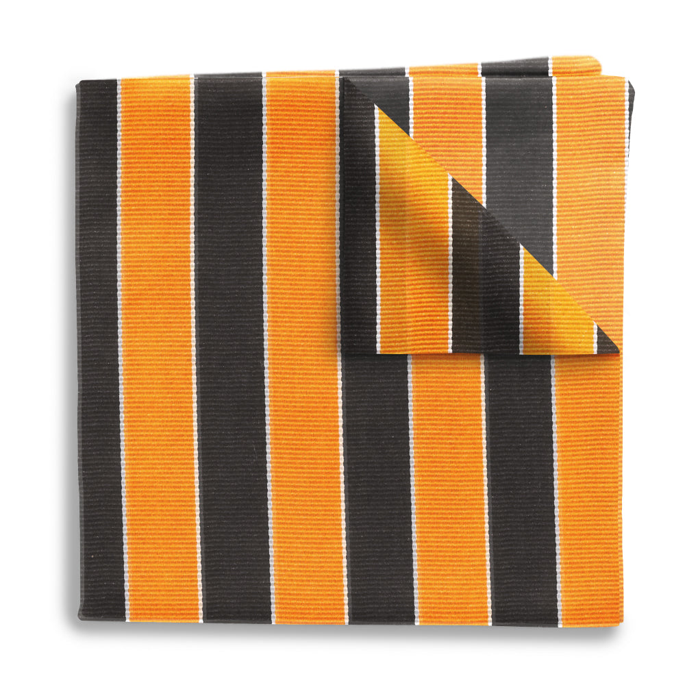 Scholastic Orange/Black Pocket Squares