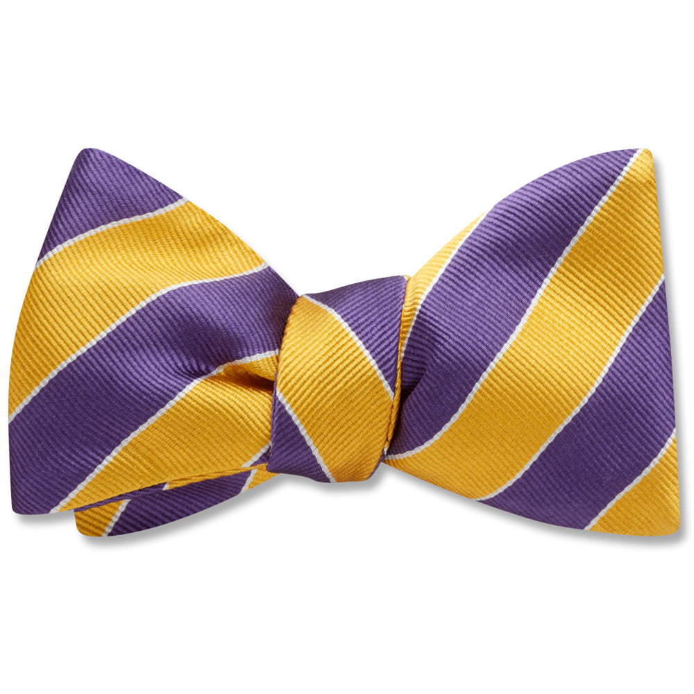 Scholastic Purple/Gold bow ties