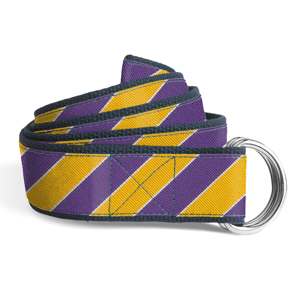 Scholastic Purple/Gold - D-Ring Belts