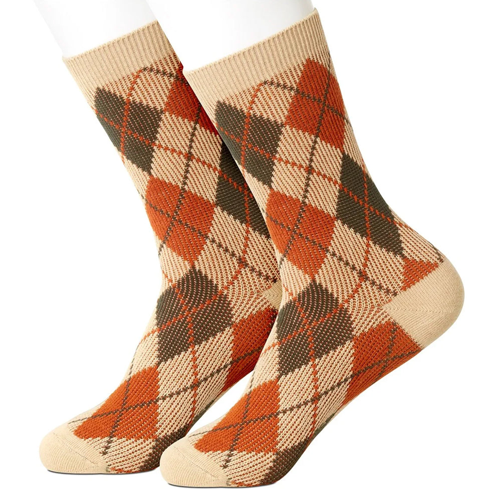 Tan Argyle Women's Socks Tan Argyle Women's Socks