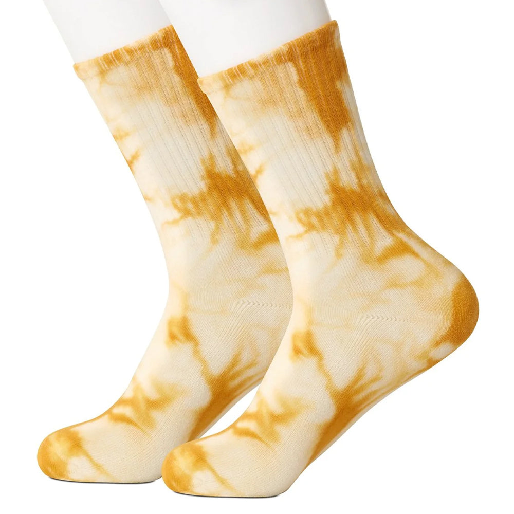 Tie-Dye Gold Women's Socks