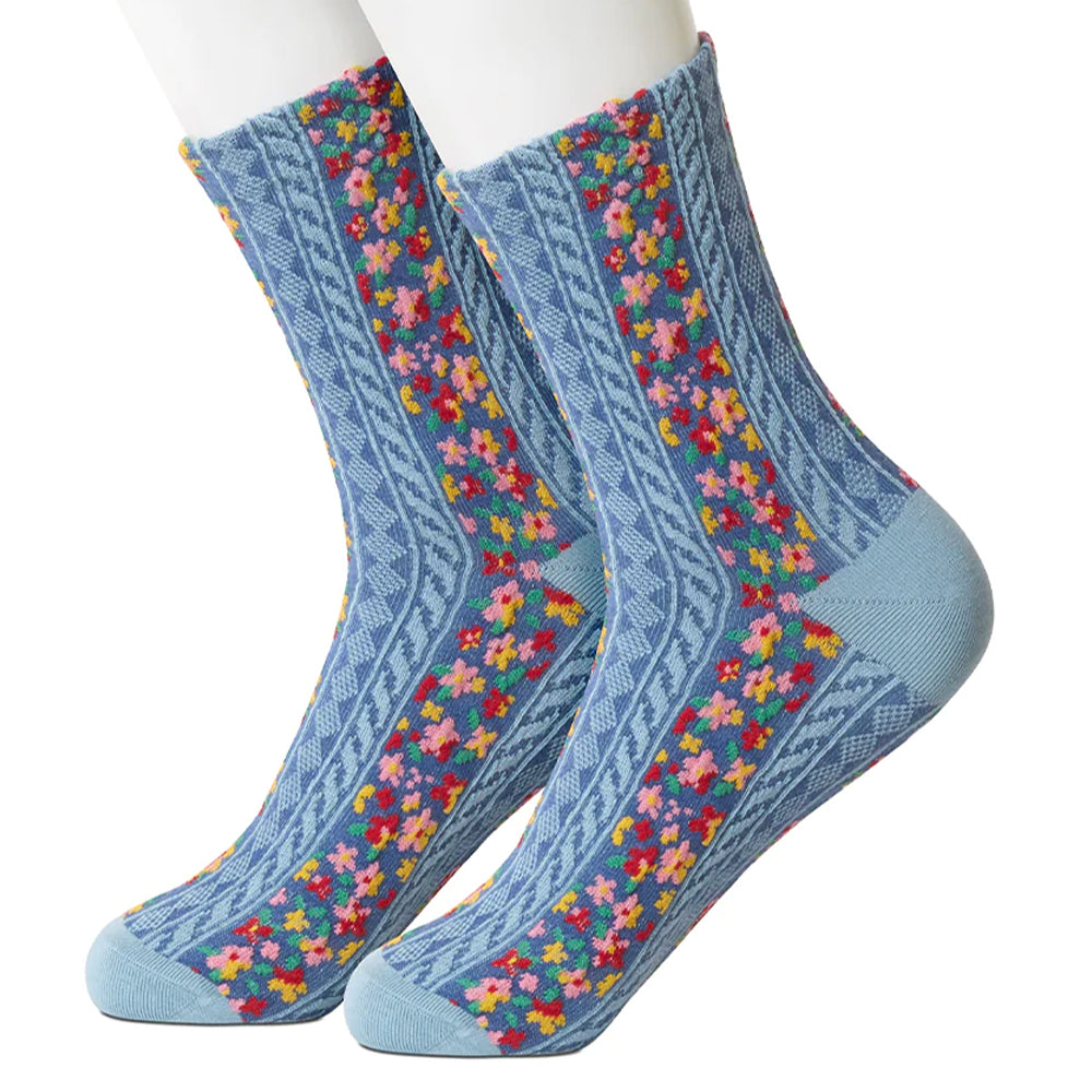Trellis Blue Women's Socks