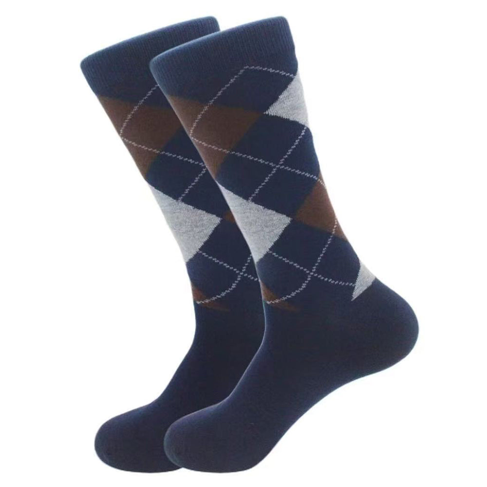 Tiree Argyle Blue Men's Socks