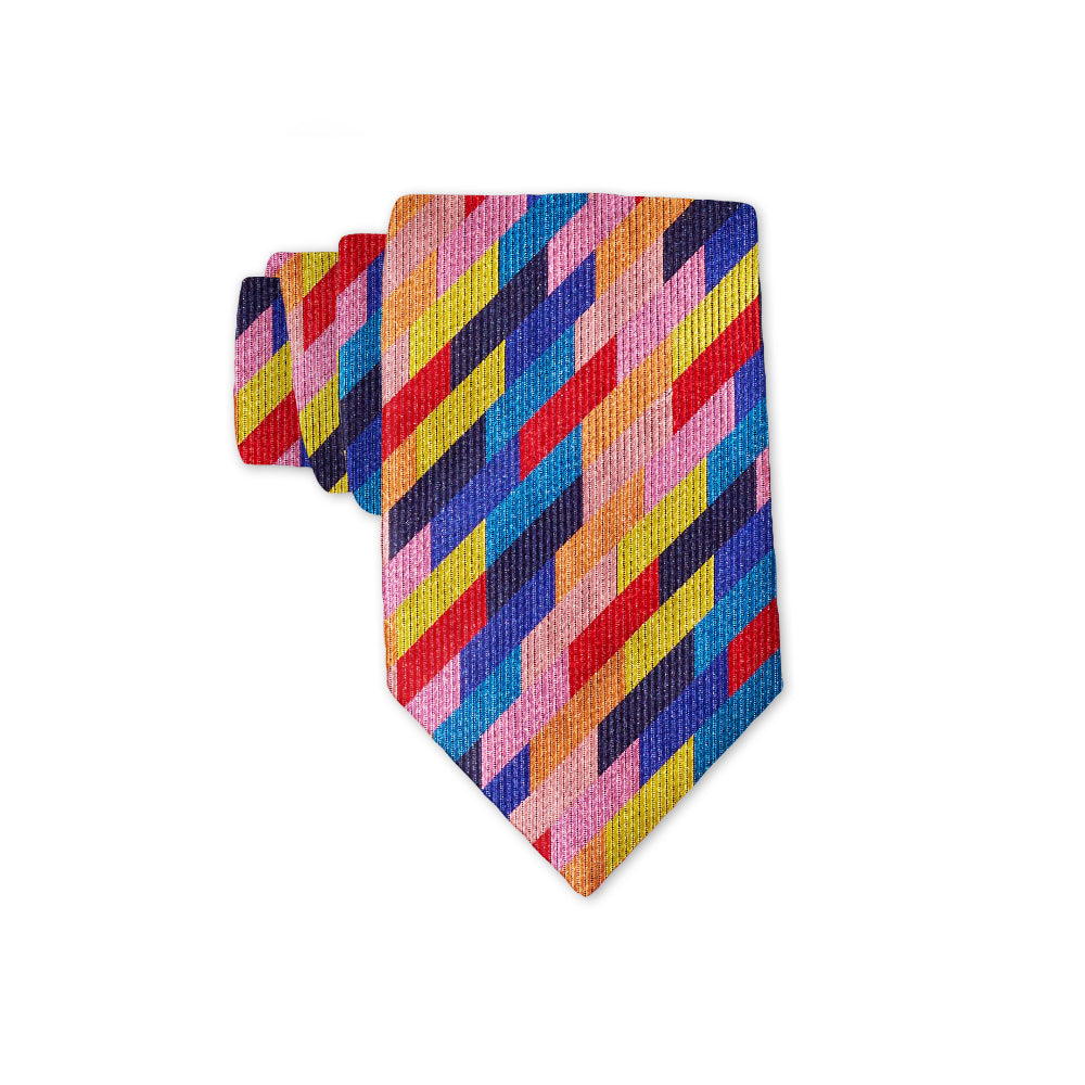 Tesserengle Pink - Kids' Neckties