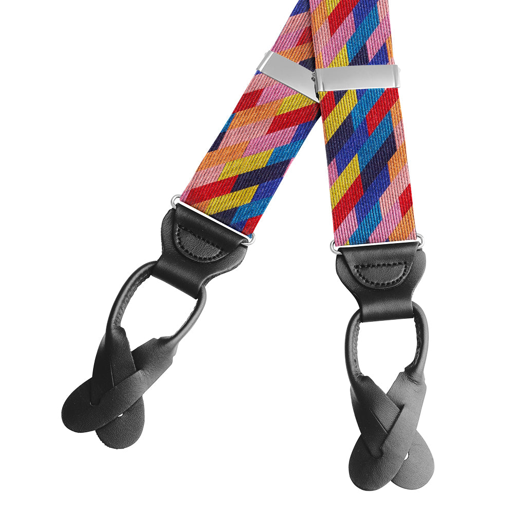 Tesserengle Pink Braces/Suspenders