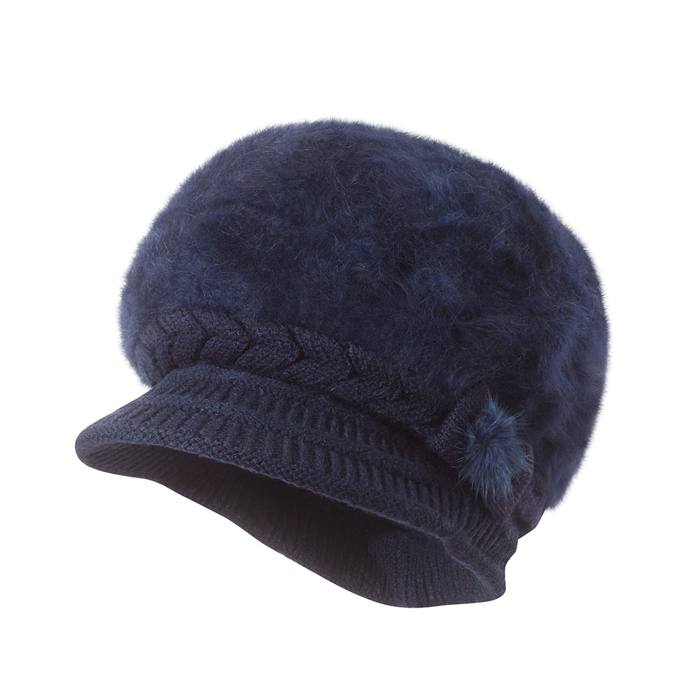 Visor Beanie Dark Blue Women's Hat