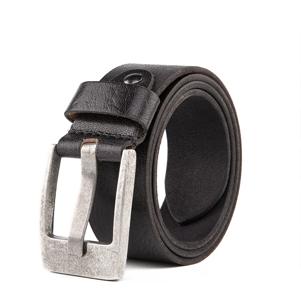 Premium Casual Leather Belt - Vintage Black