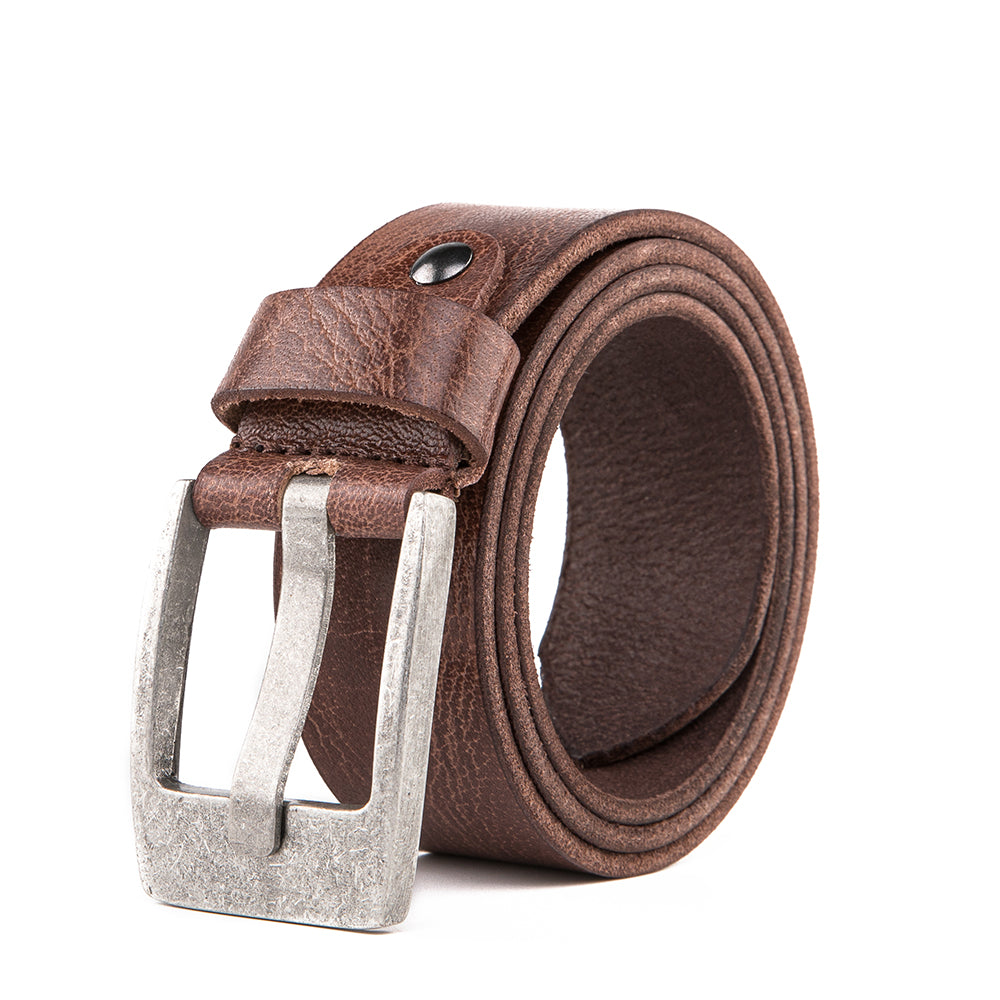 Premium Casual Leather Belt - Vintage Brown