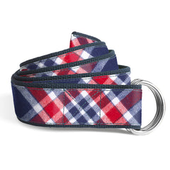 Vermont Flannel Liberty Street D-Ring Belts by Beau Ties of Vermont