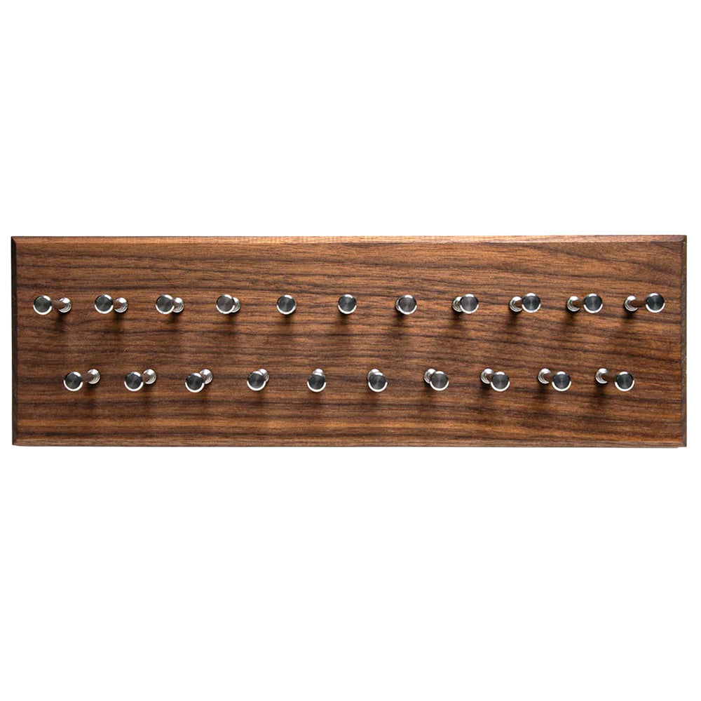 Handmade Walnut Tie Rack (12-Inch) by Beau Ties of Vermont