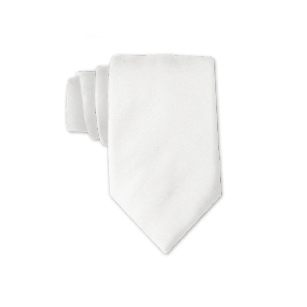 White Charmeuse - Kids' Neckties