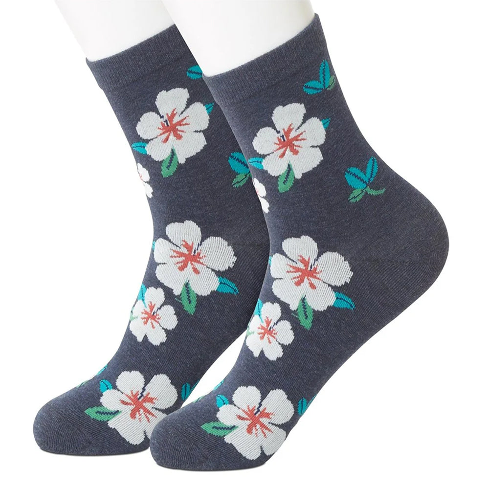 White Flower Women's Socks