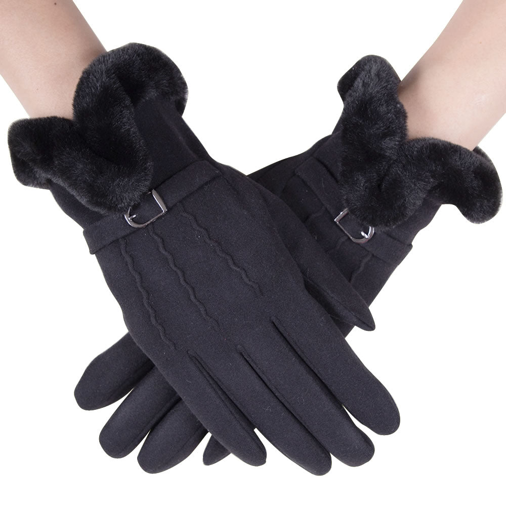 Warmstan Black Women's Gloves