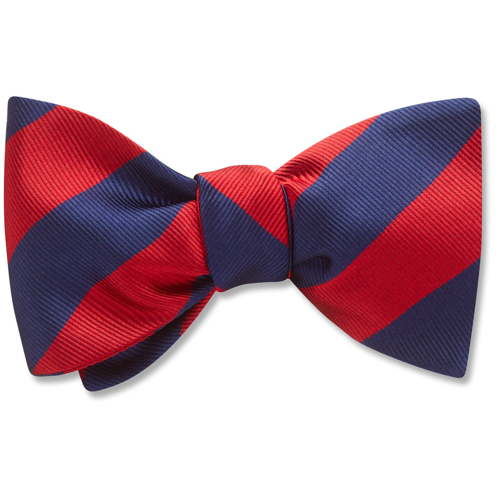 Academy Navy/Red bow ties