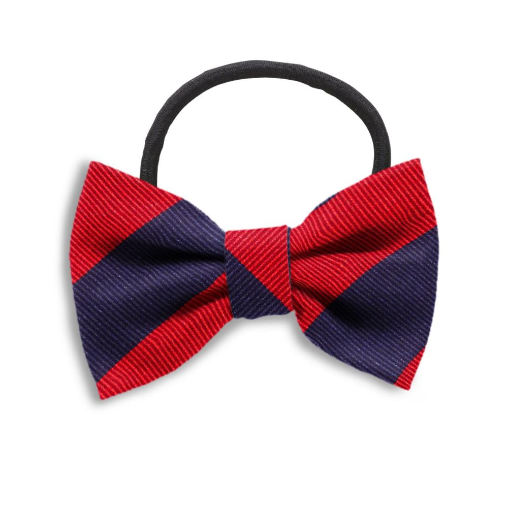Academy Navy/Red Hair Bows