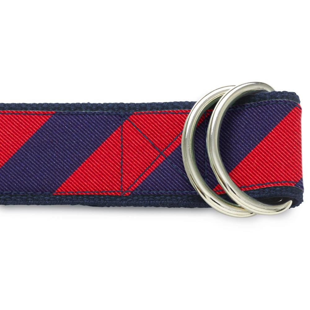 Academy Navy/Red D-Ring Belts