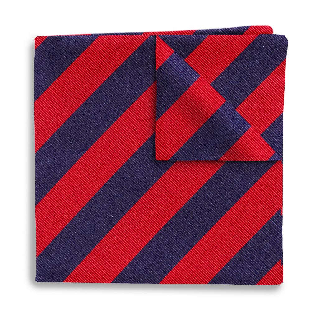 Academy Navy/Red Pocket Squares