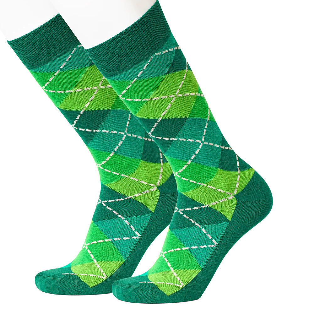 Argyle Emerald Men's Socks