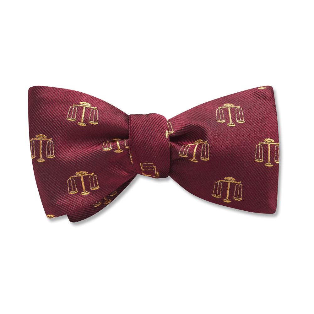 Burgundy Justice Served Bow Tie, Lawyer Bow Tie