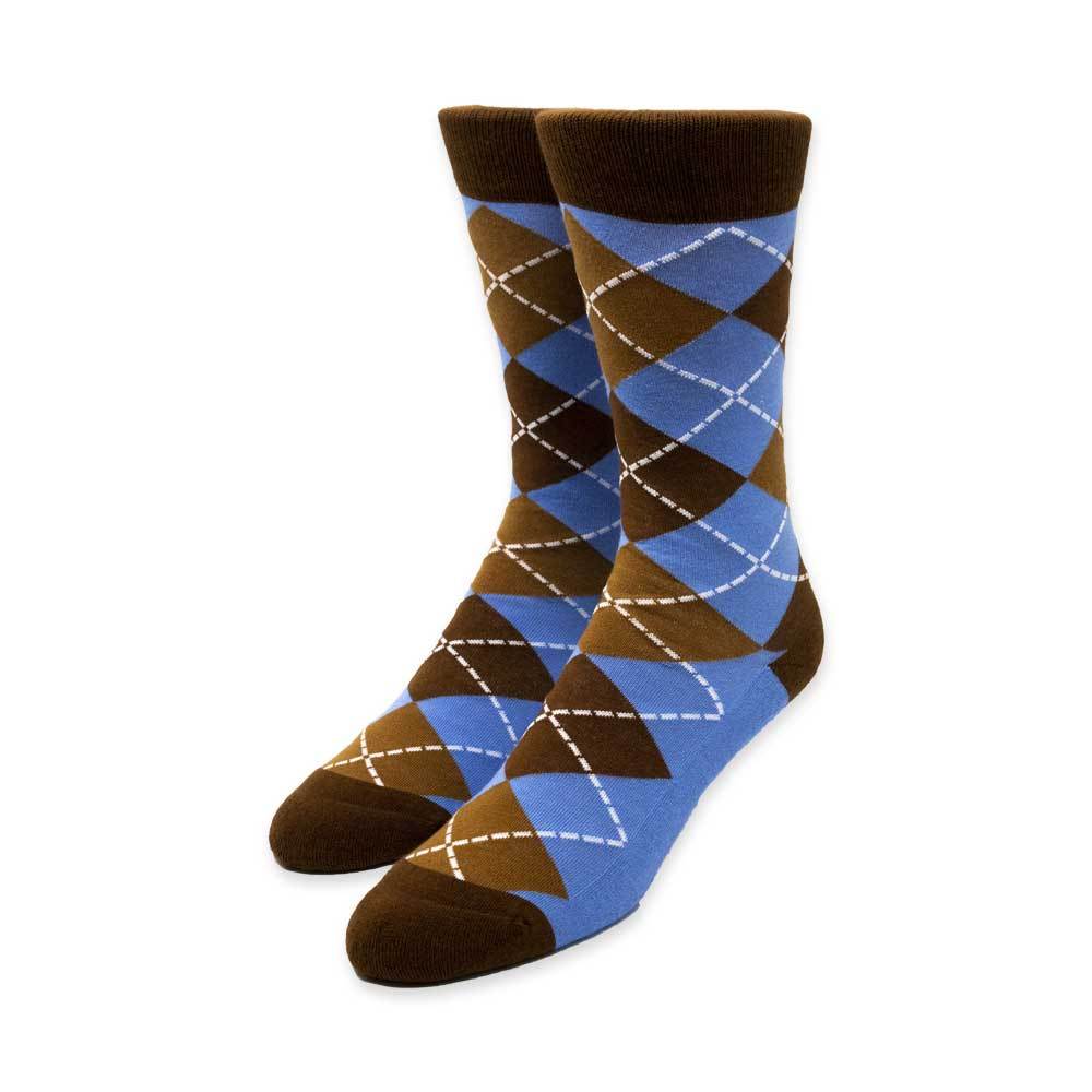 Brown Argyle Socks