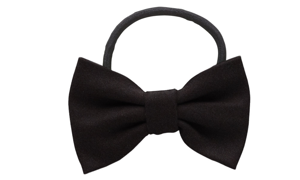 Black Charmeuse - Hair Bows