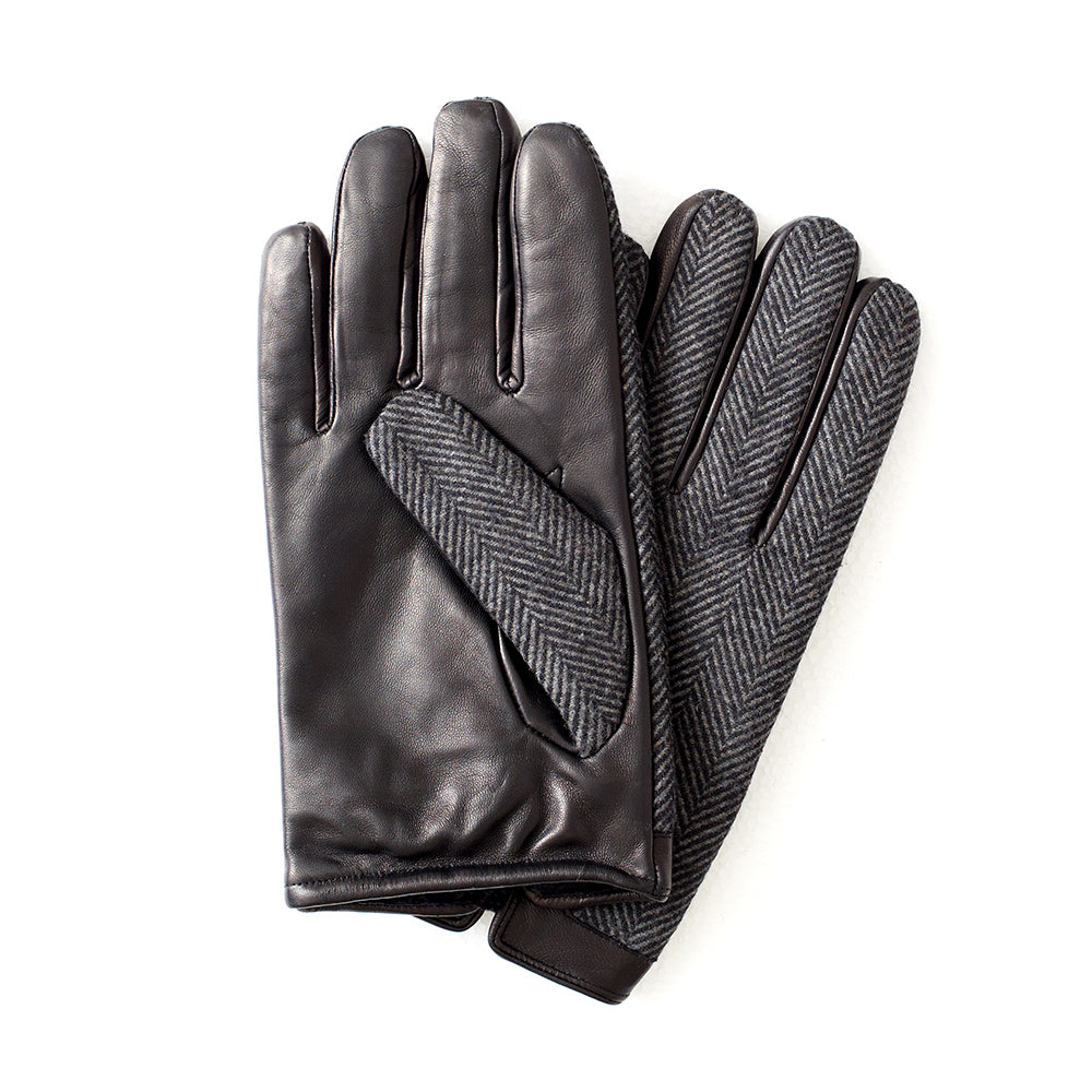 leather dress gloves men Ariston Mens Solid Black Touch Screen Genuine Leather Gloves 3XL