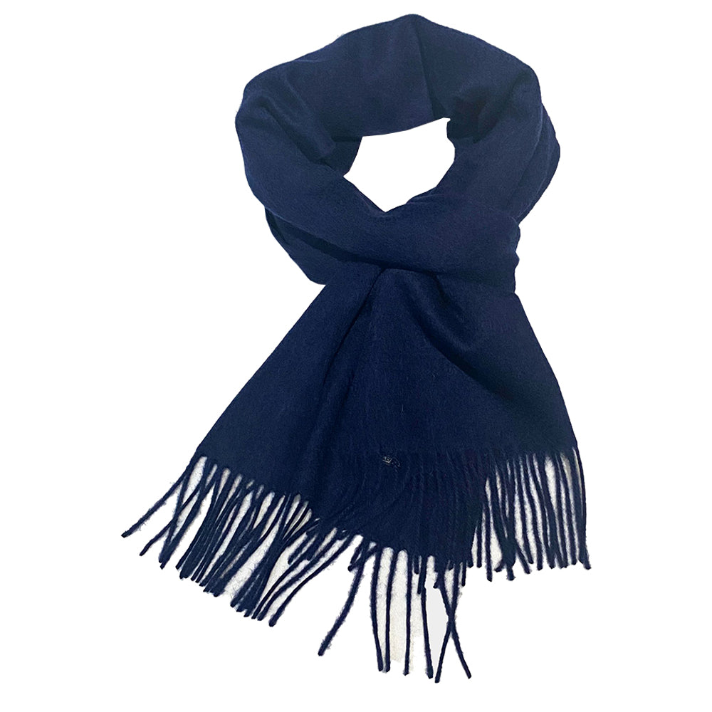 navy blue dress scarf Portia Navy Two Piece Set with Scarf Alamour The Label