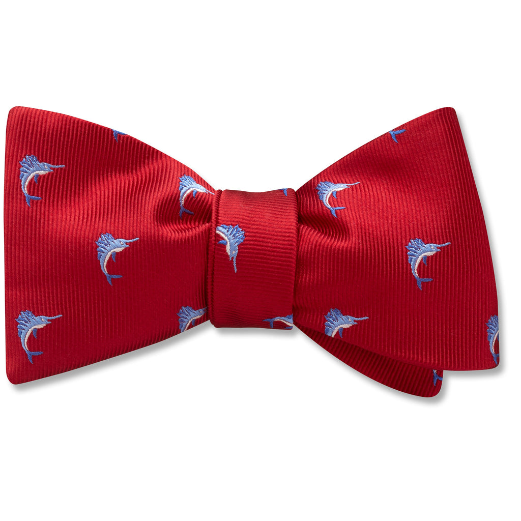 Blue Marlin Red Pet Bow Ties