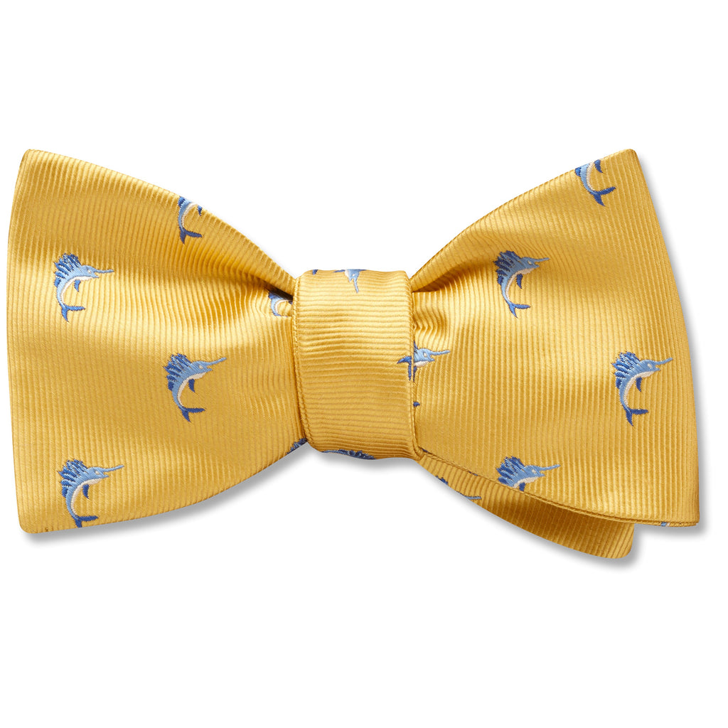Blue Marlin Gold Pet Bow Ties
