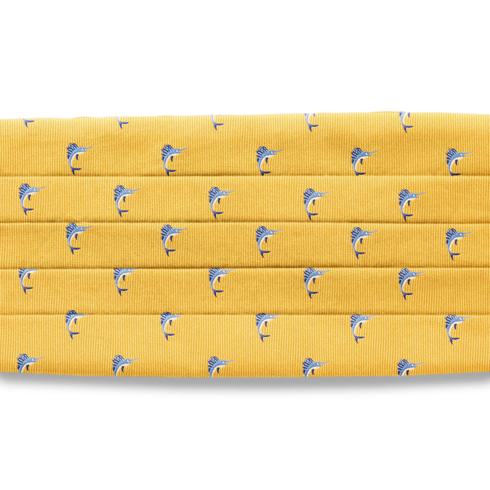 Blue Marlin Gold Cummerbunds