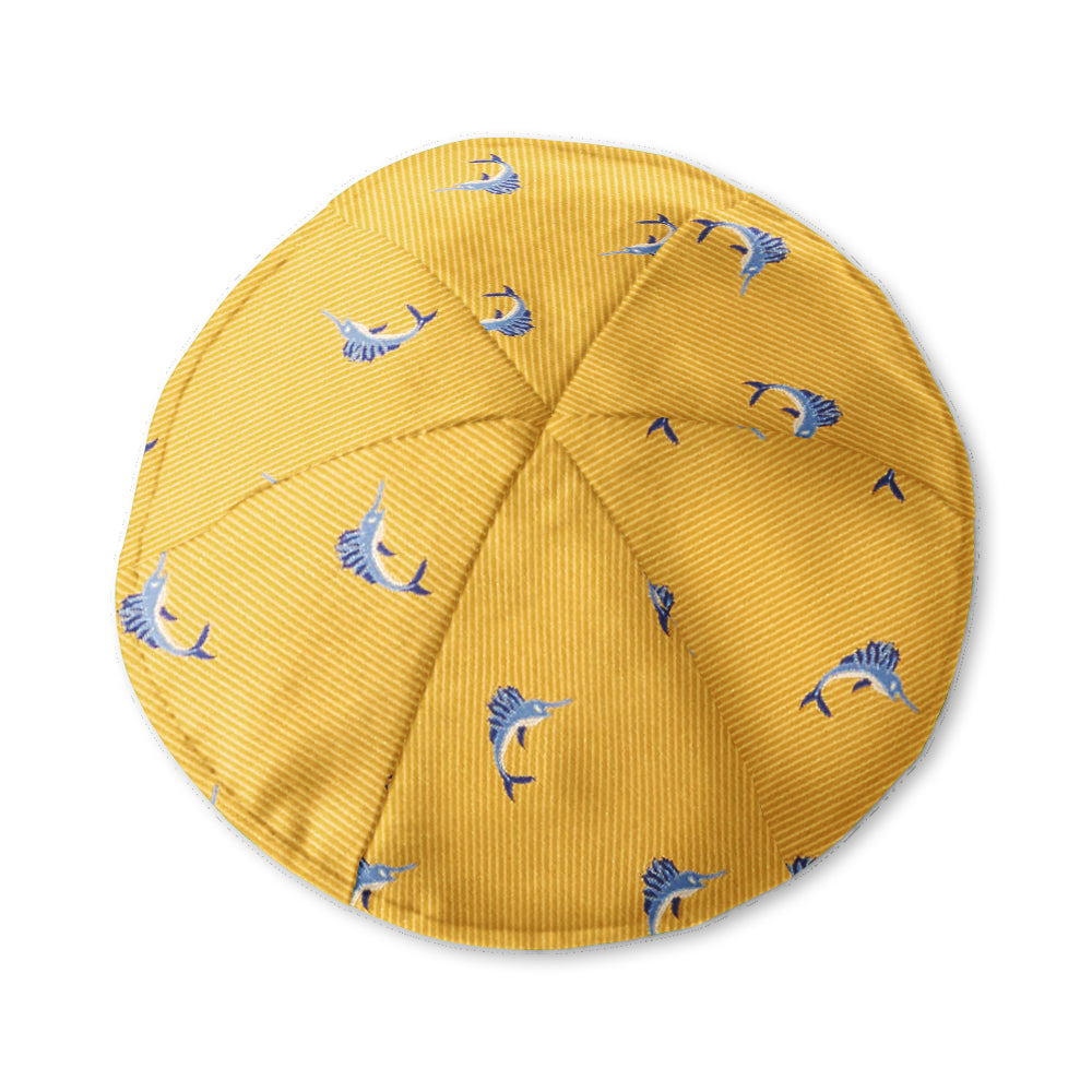 Blue Marlin Gold Kippah